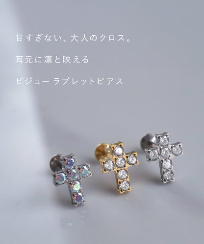neima czクロス ラブレットピアス F136 チタン (片耳)