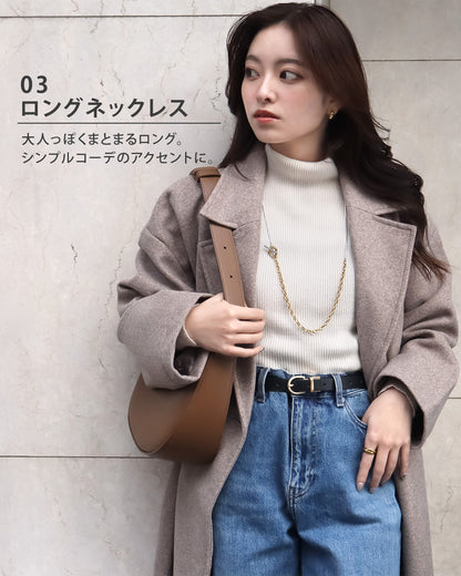 blackdia ocean オーバルマンテルロングネックレス