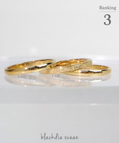 blackdia ocean グリッターシンプル3点リング
