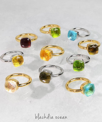 【今週末限定価格】blackdia ocean クォーツリング