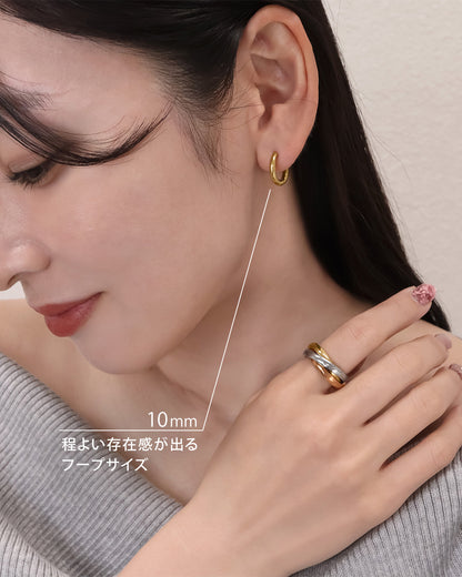 blackdia ocean ステンレス フープピアス ( 5size/4color )