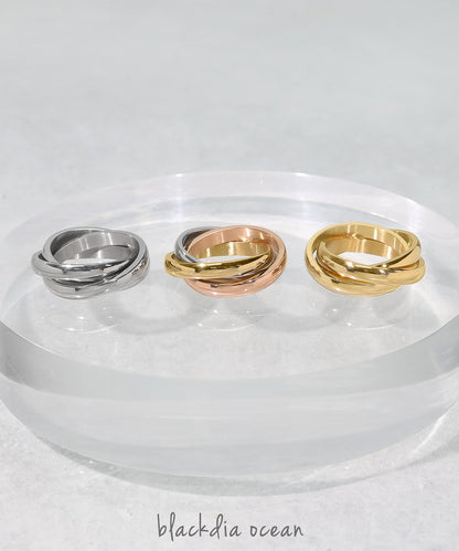 【今週末限定価格】blackdia ocean トリプルリング