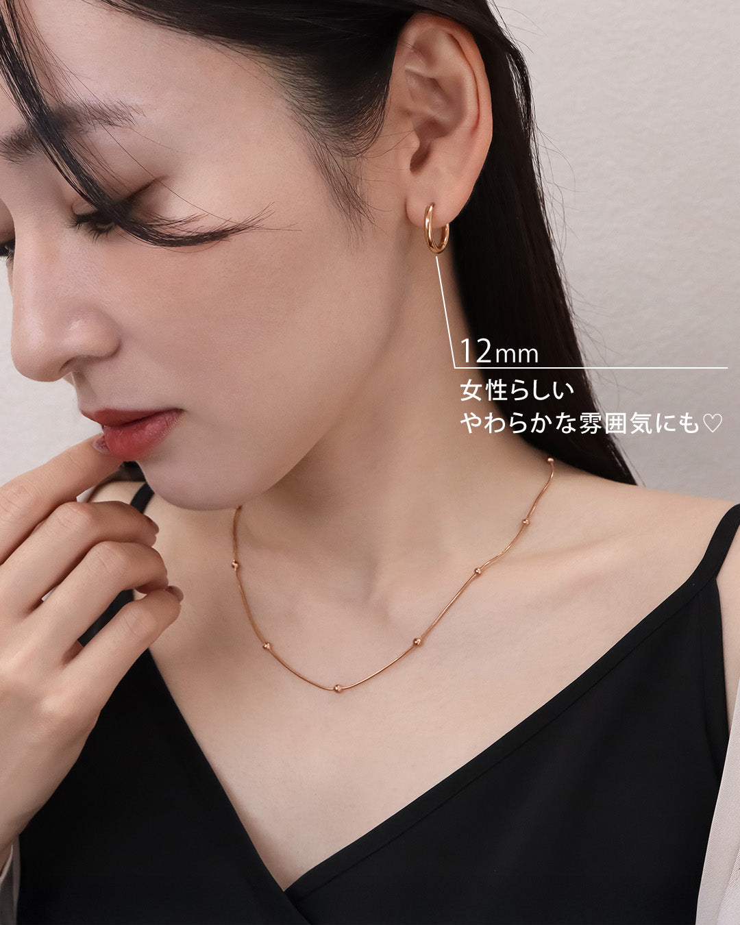 blackdia ocean ステンレス フープピアス ( 5size/4color )
