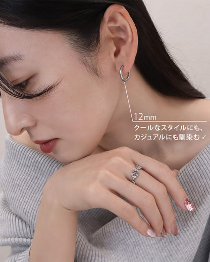 blackdia ocean ステンレス フープピアス ( 5size/4color )