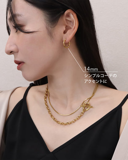 blackdia ocean ステンレス フープピアス ( 5size/4color )