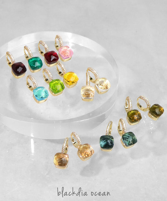 blackdia ocean ジルコニアクォーツピアス