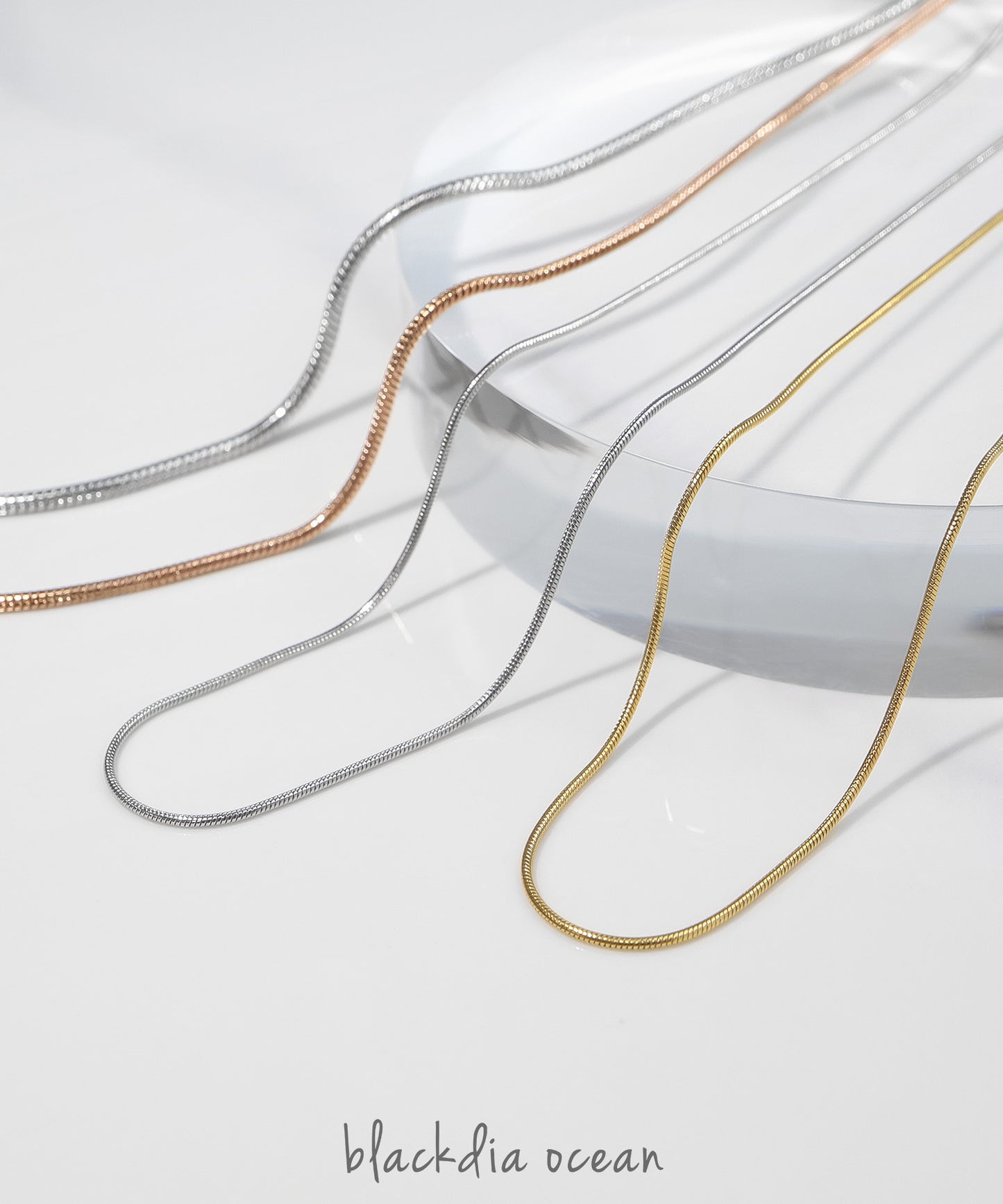 blackdia ocean スネークチェーンネックレス