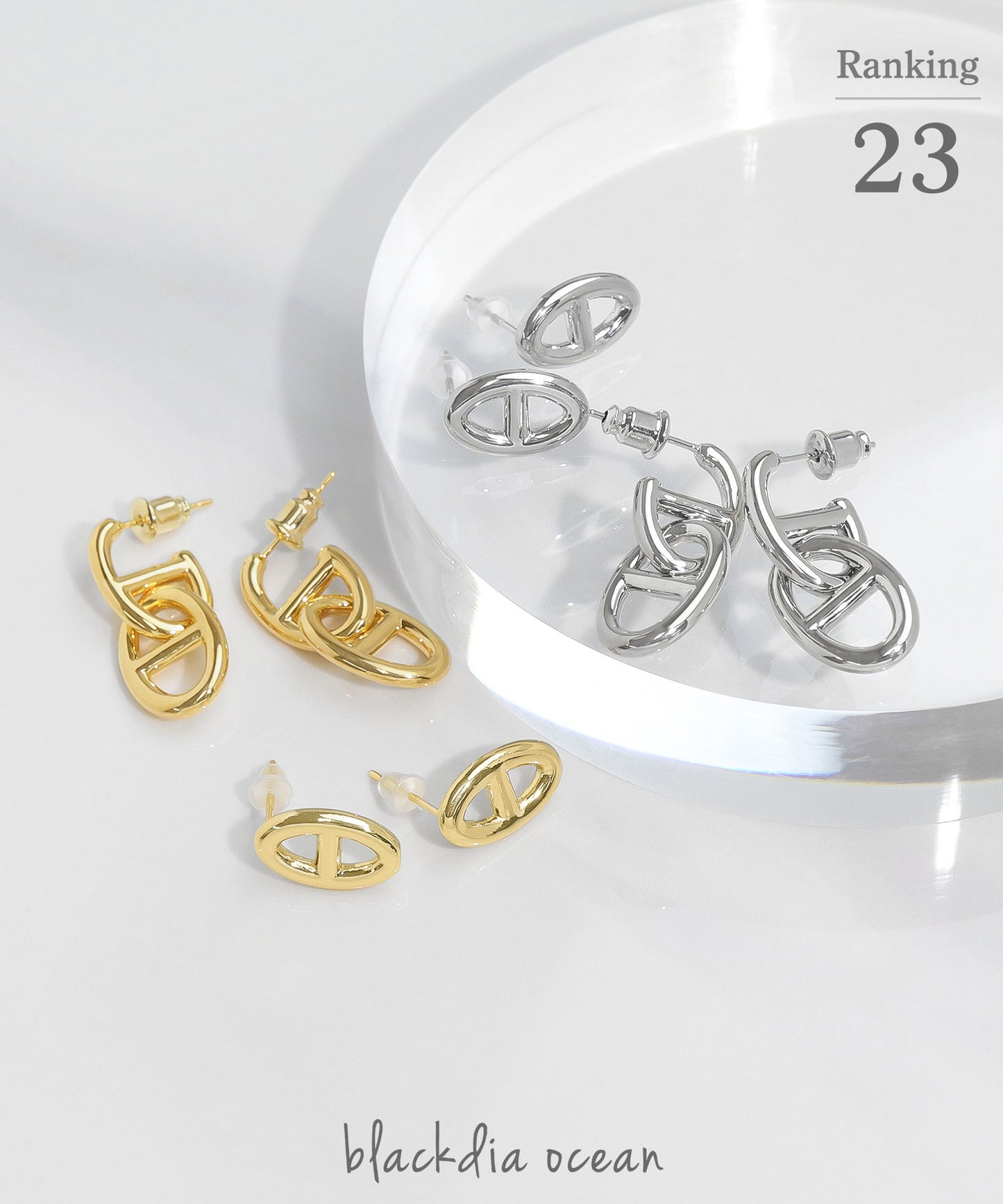 blackdia ocean アンカーピアス (2デザインset)