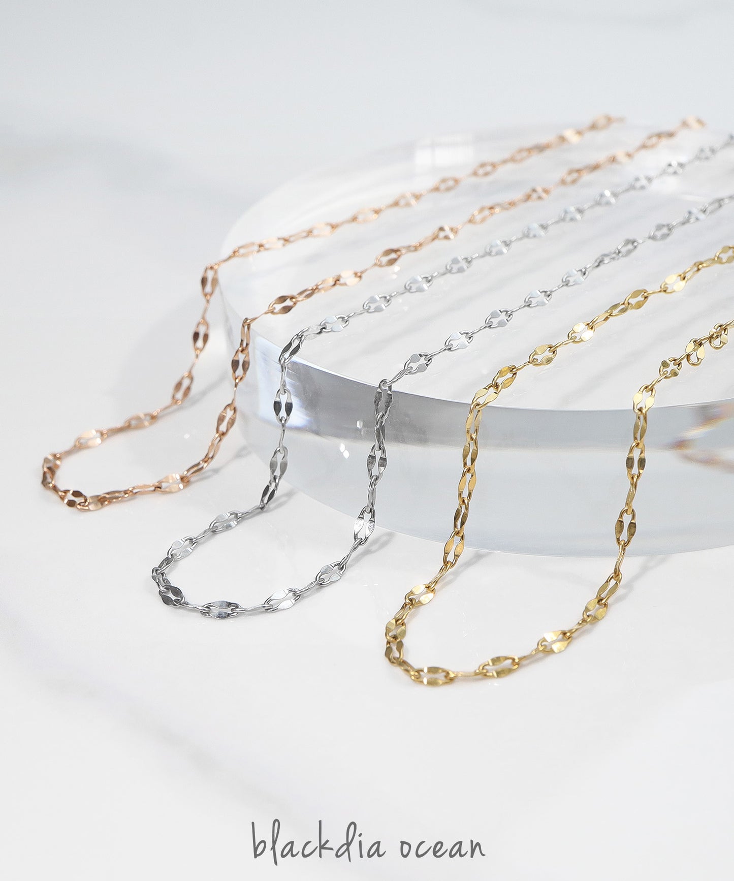 blackdia ocean ペタルチェーンネックレス