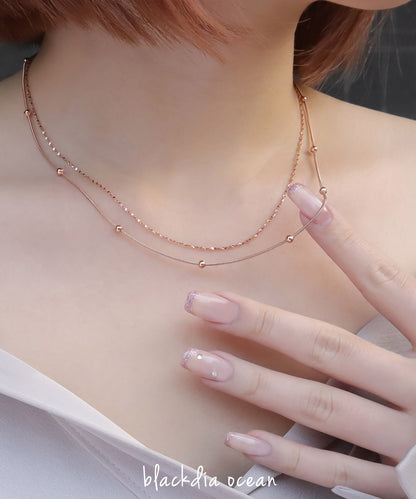 blackdia ocean ポイントボール スネークチェーンネックレス