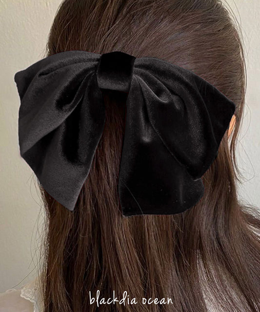 blackdia ocean ベロア リボン バレッタ