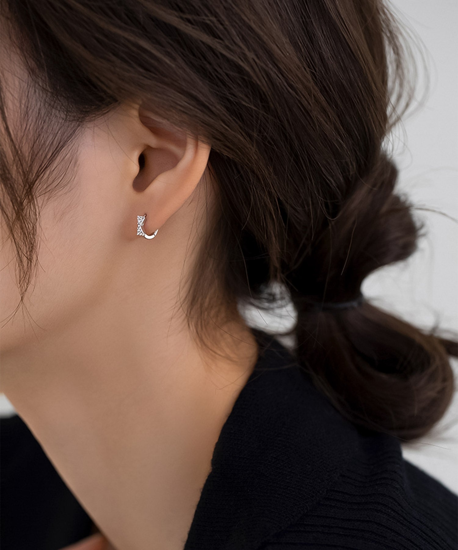 blackdia ocean ミニリボン フープピアス