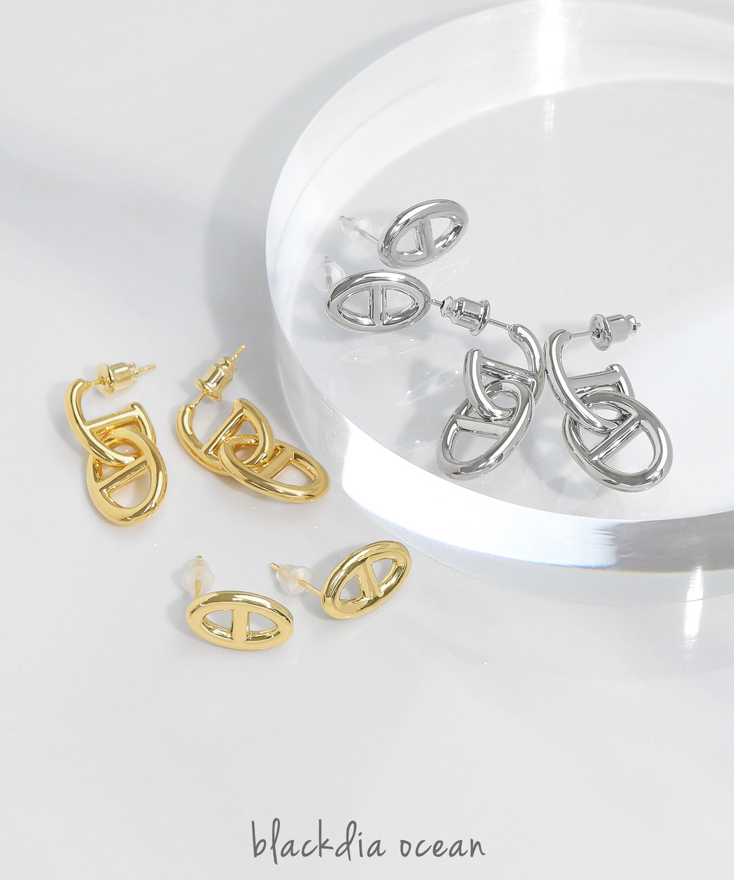 blackdia ocean アンカーピアス (2デザインset)