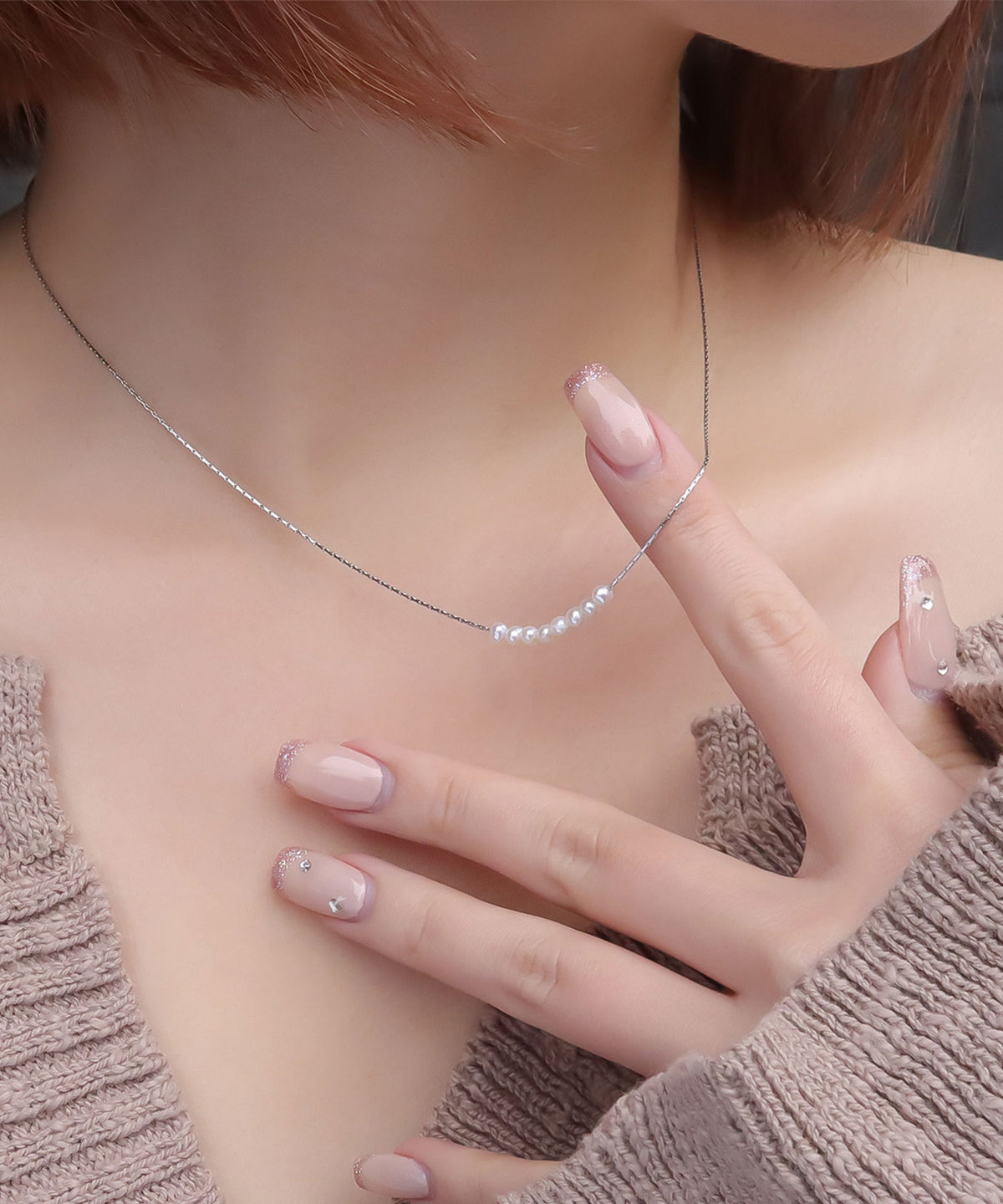 blackdia ocean パールスキンネックレス