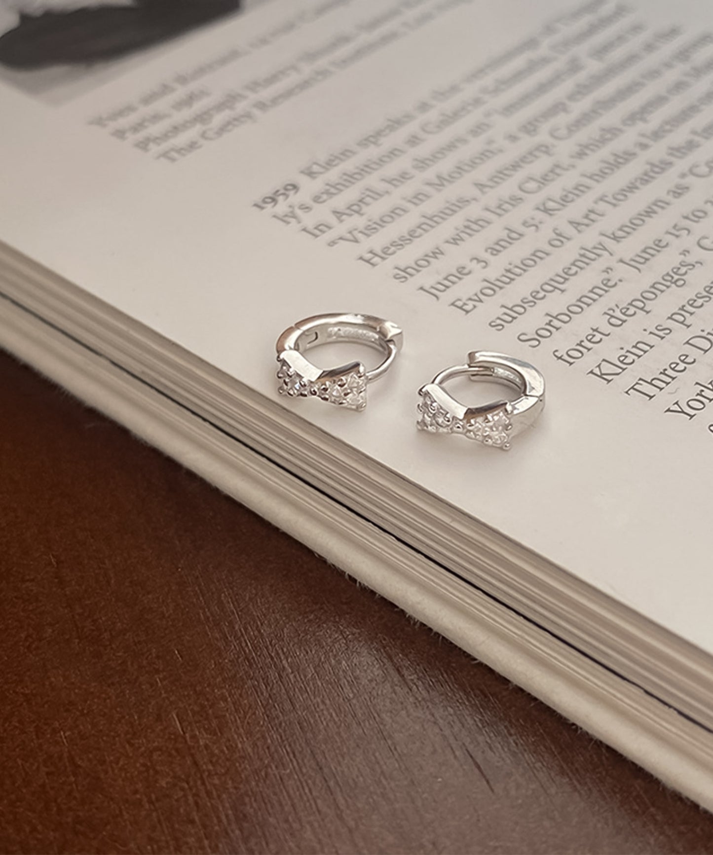 【今週末限定価格】blackdia ocean ミニリボン フープピアス