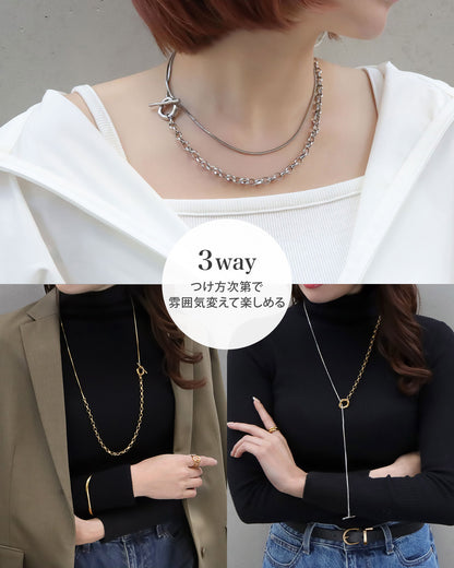 blackdia ocean オーバルマンテルロングネックレス