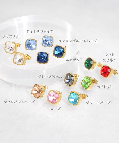 〈ポイント10倍アイテム〉blackdia ocean ファセットピアス