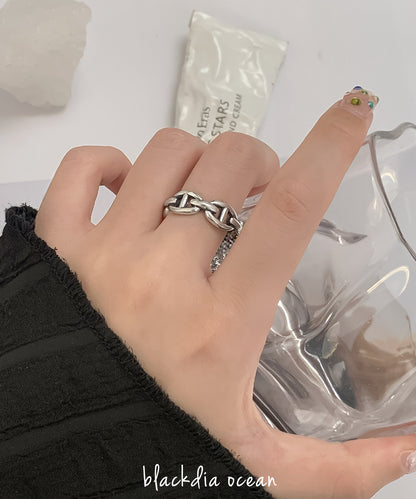 blackdia ocean アンカーオープンリング silver925