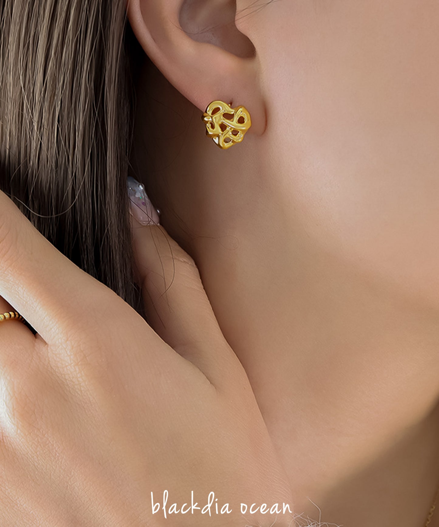 blackdia ocean ハートパイ ピアス