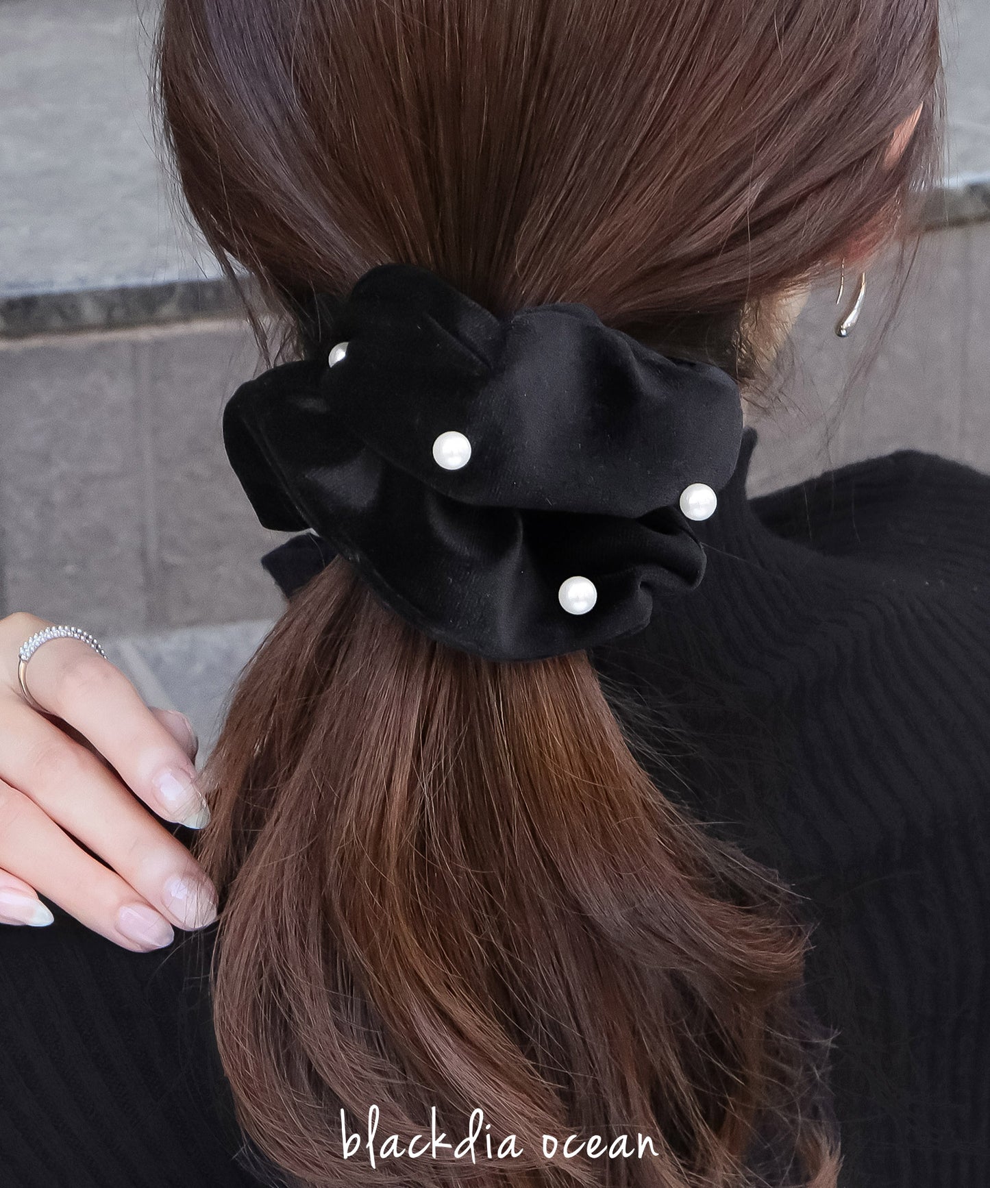 blackdia ocean ランダムパール ベロアシュシュ