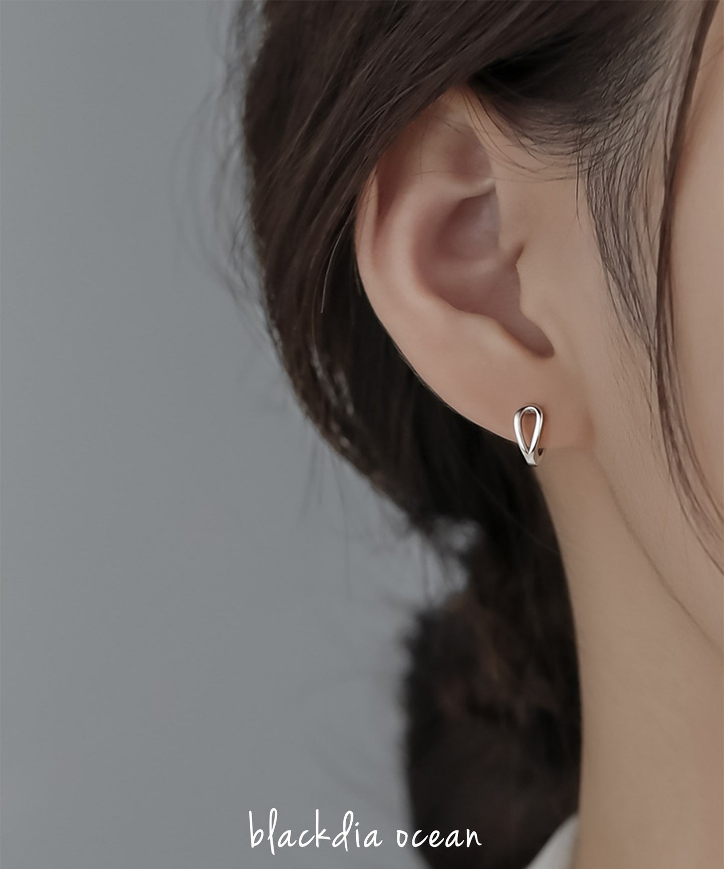 blackdia ocean ケイヴ フープピアス silver925