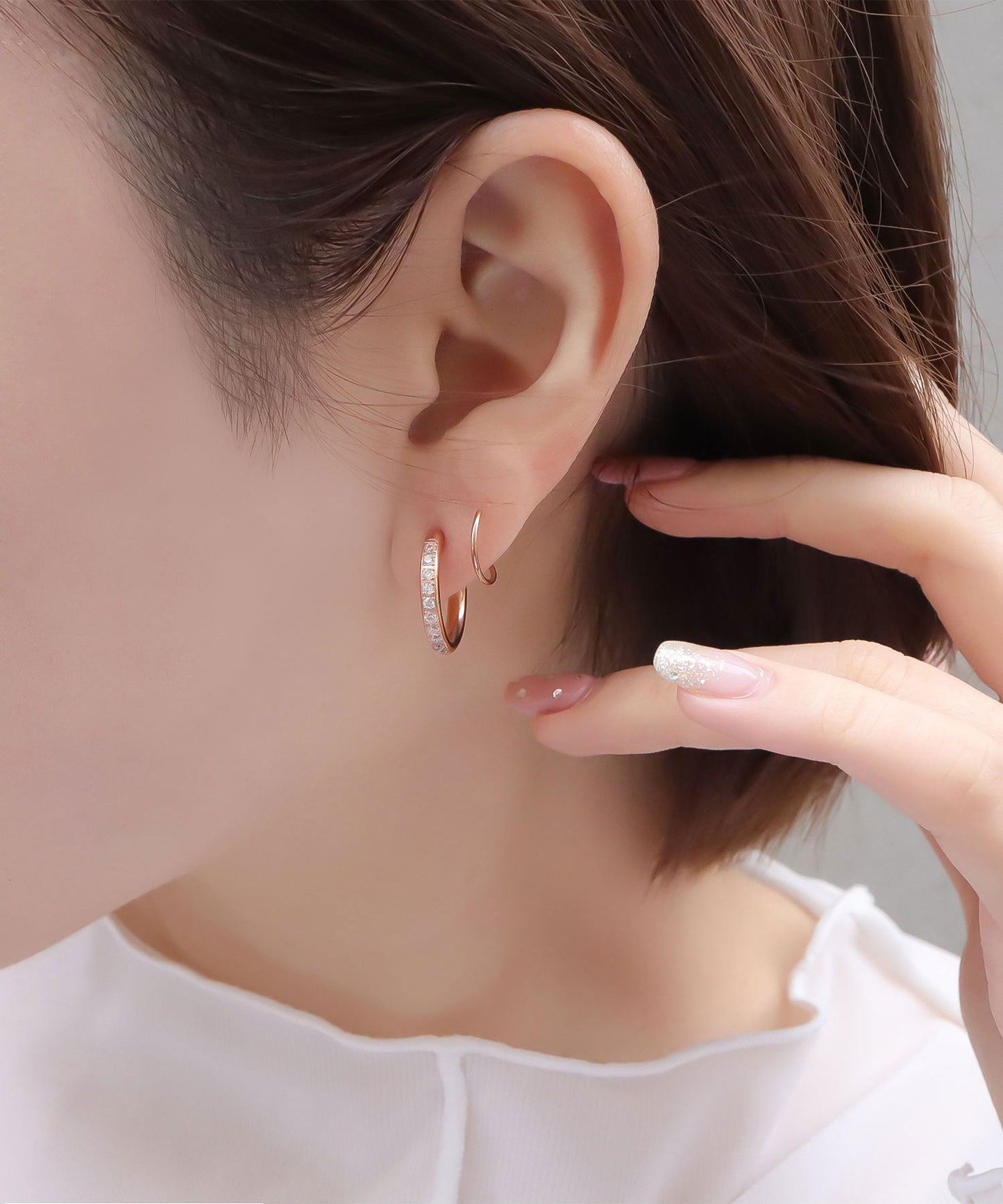 blackdia ocean ジルコニアスパイラルピアス