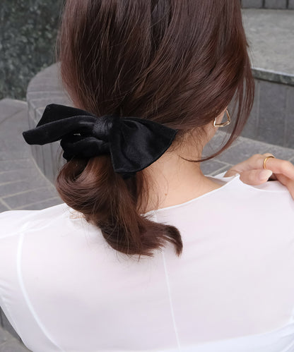 【今週末限定価格】blackdia ocean 2type ベロア リボンシュシュ