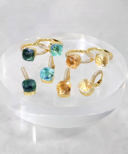 【SALE¥2,990→¥1,990】blackdia ocean ジルコニアクォーツリング