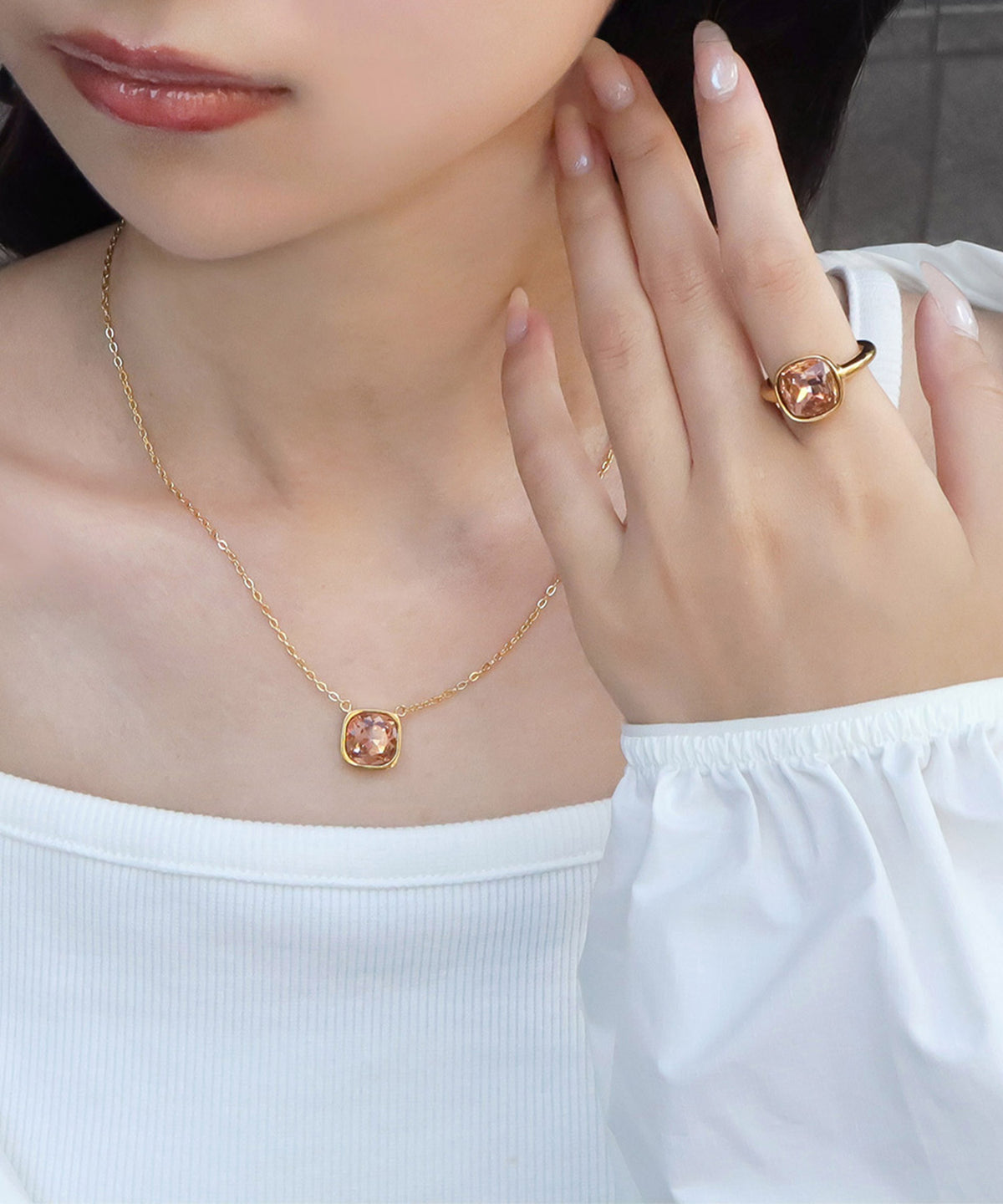 blackdia ocean ファセットネックレス ( 11color )