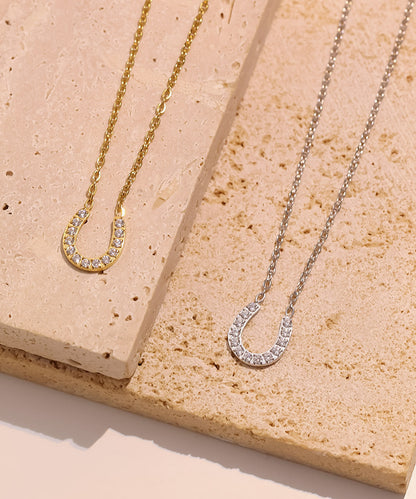 blackdia ocean ホースシュー ジルコニアネックレス