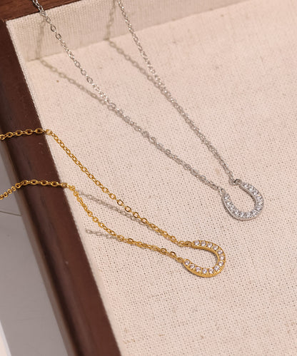 blackdia ocean ホースシュー ジルコニアネックレス