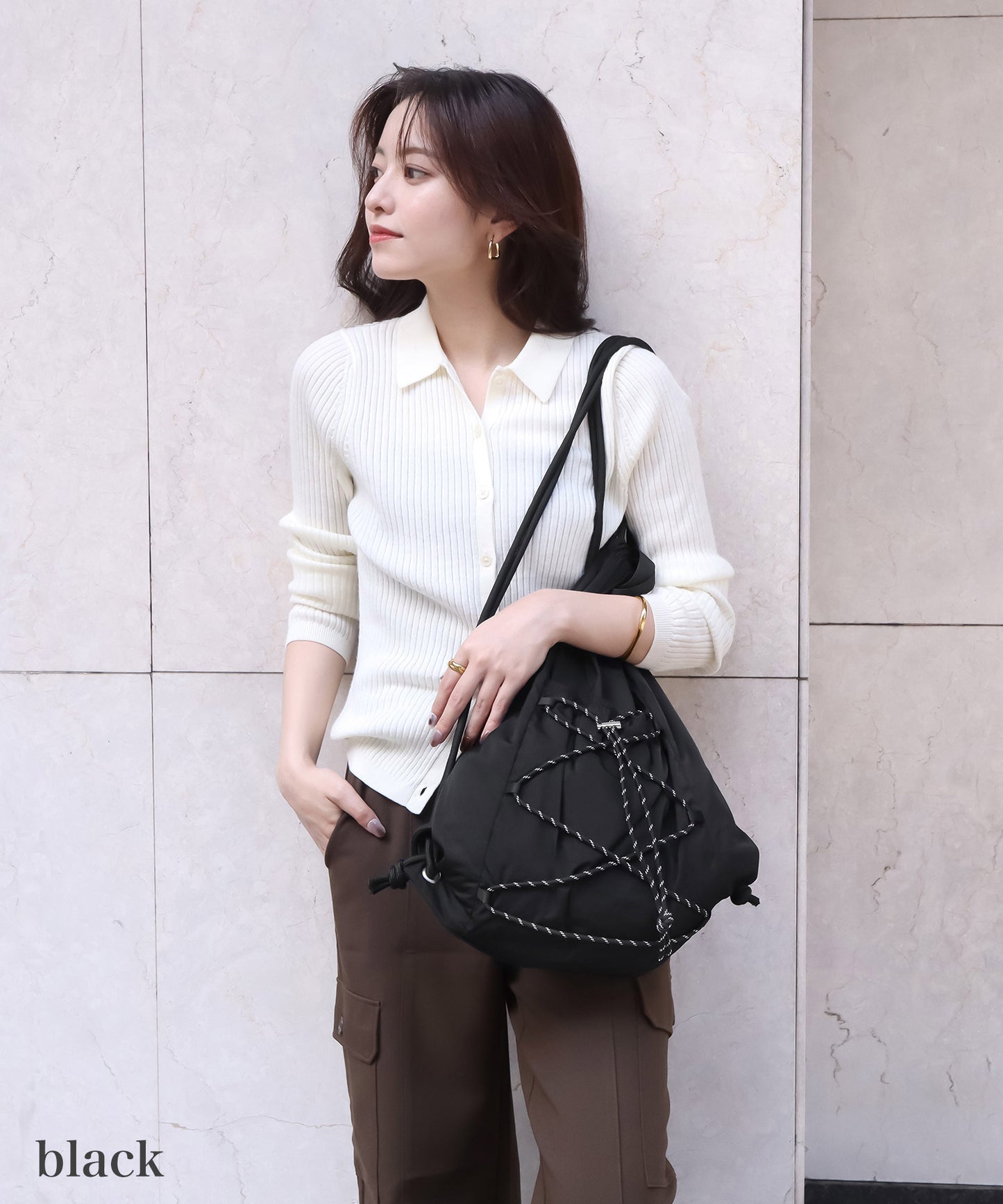 【今週末限定価格】blackdia ocean ナイロン コード ナップサック ( 5color )