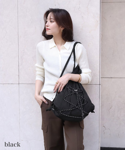 【今週末限定価格】blackdia ocean ナイロン コード ナップサック ( 5color )