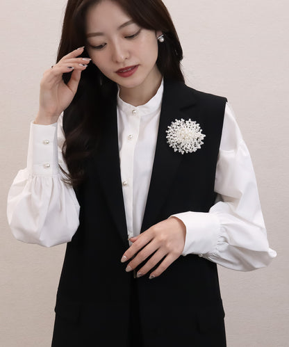 blackdia ocean パールフラワーブローチ