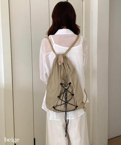 【今週末限定価格】blackdia ocean ナイロン コード ナップサック ( 5color )