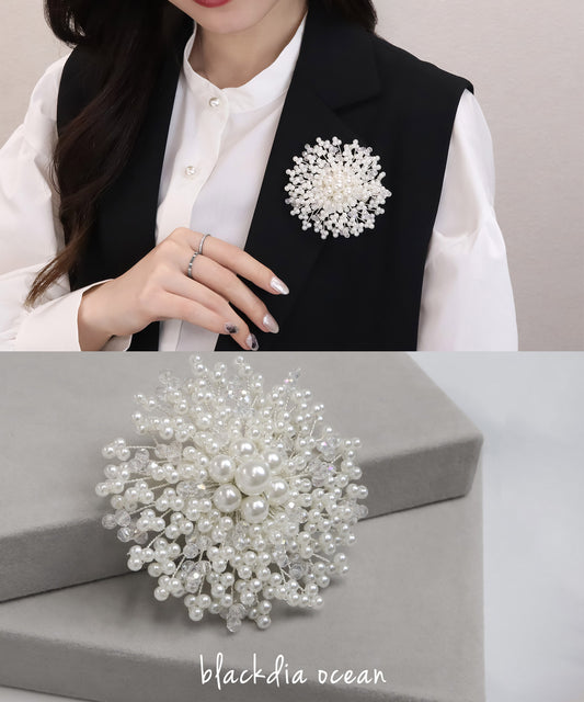 blackdia ocean パールフラワーブローチ