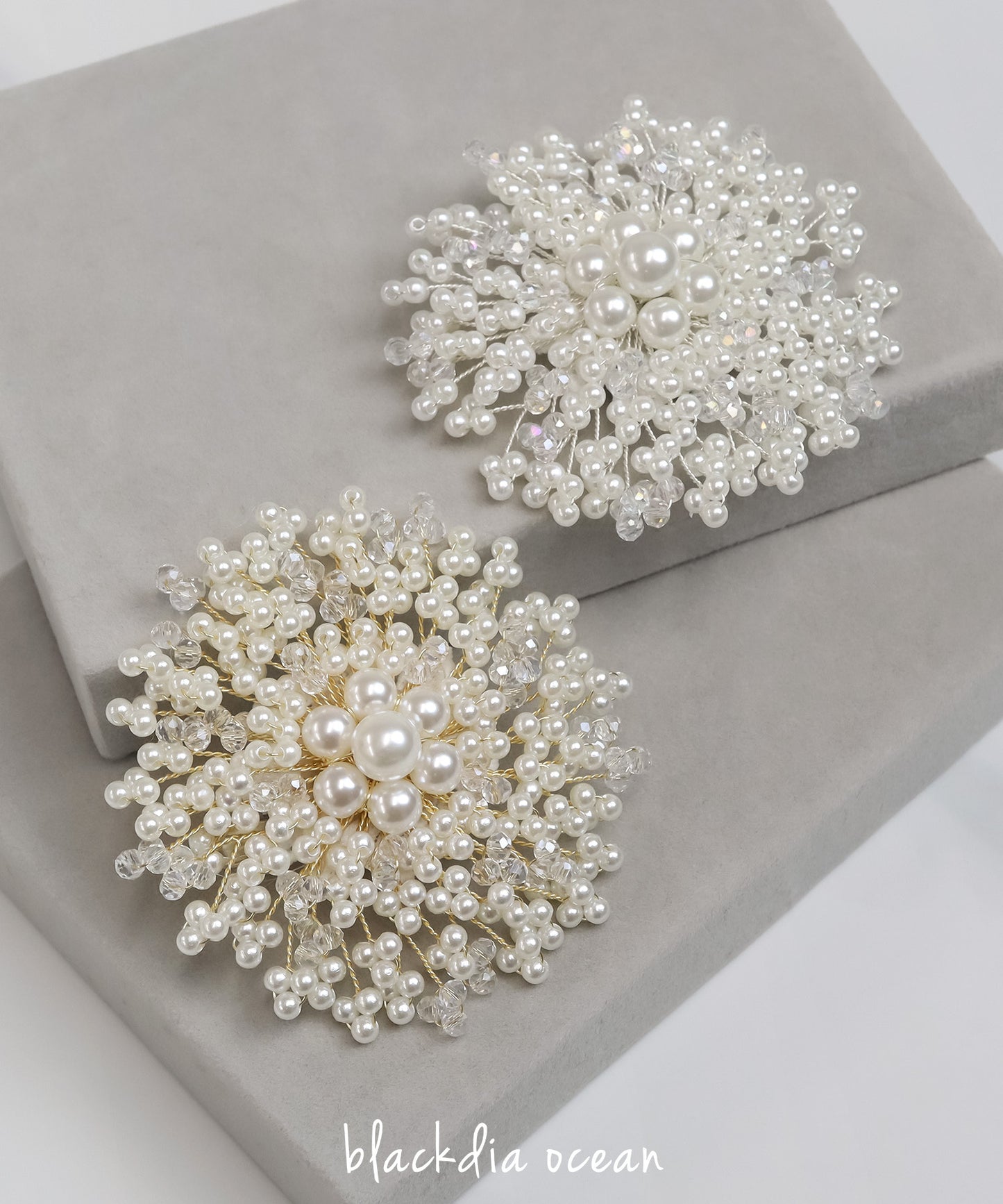 blackdia ocean パールフラワーブローチ