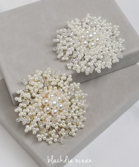 blackdia ocean パールフラワーブローチ