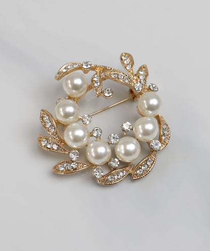 blackdia ocean パールリースブローチ