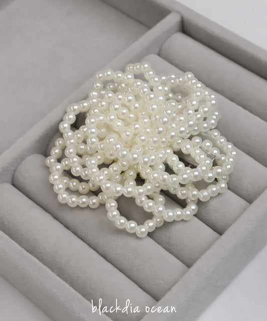 blackdia ocean フラワーパールブローチ