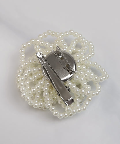 blackdia ocean フラワーパールブローチ