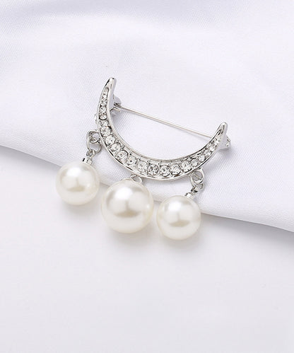 blackdia ocean パール＆ジルコニアブローチ