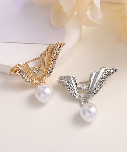 blackdia ocean パール＆ジルコニアブローチ