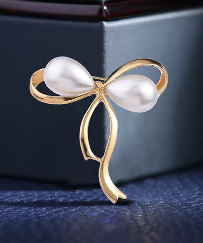 blackdia ocean ニュアンスリボンパールブローチ