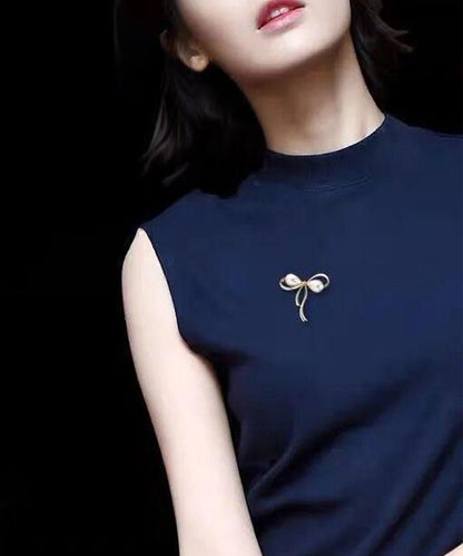 blackdia ocean ニュアンスリボンパールブローチ