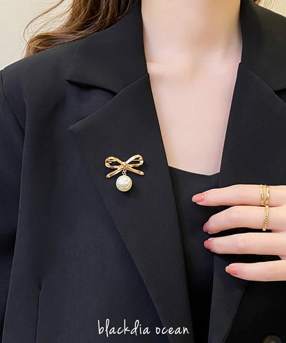 blackdia ocean リボンパールブローチ