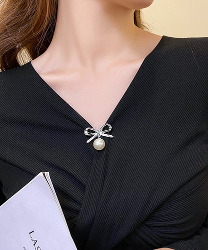 blackdia ocean リボンパールブローチ