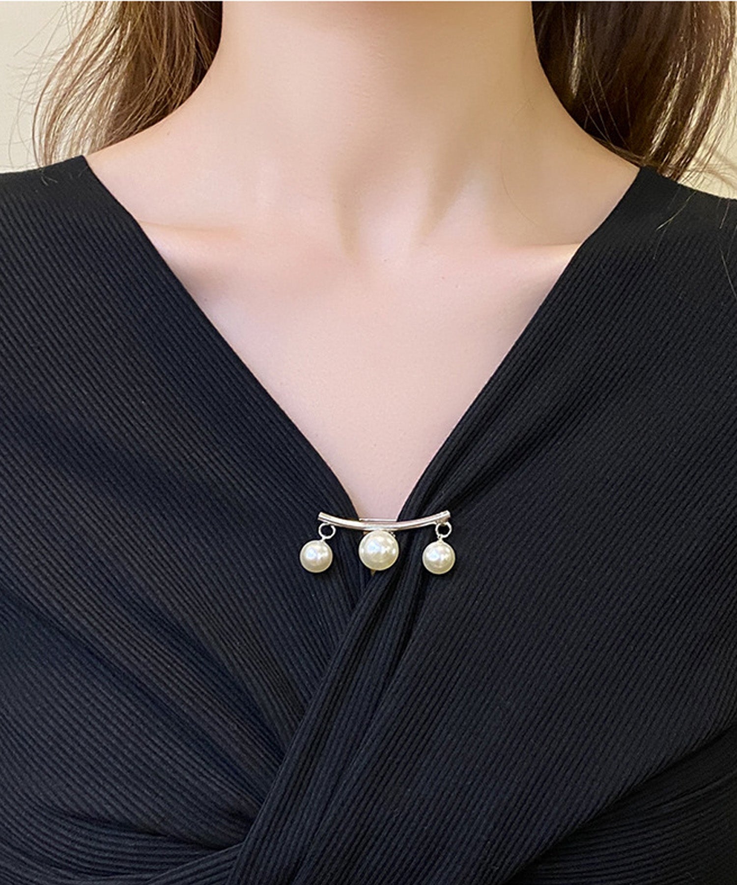 blackdia ocean トリプルパールブローチ