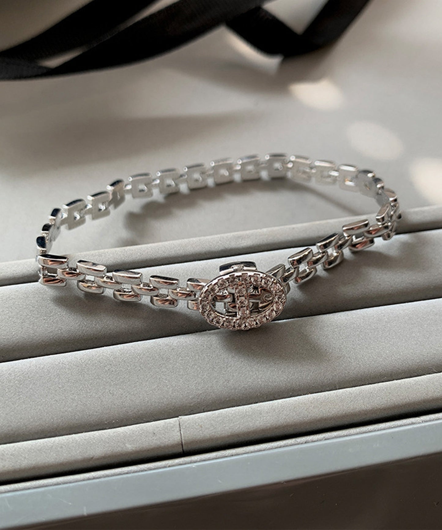 blackdia ocean ジルコニアバックルブレスレット