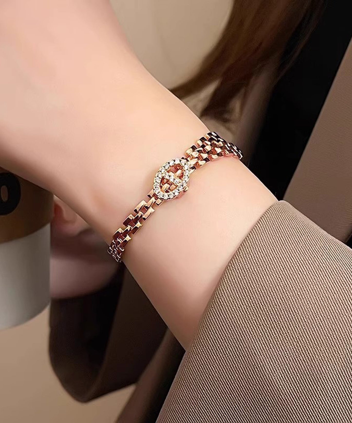 blackdia ocean ジルコニアバックルブレスレット